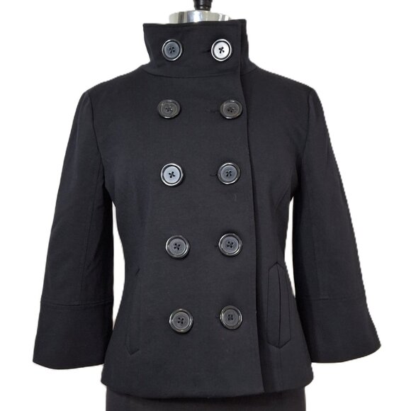 Vintage Peacoat Womens Military Style Utility Jacket Sz L Cropped Goth Gorpcore - Picture 3 of 12